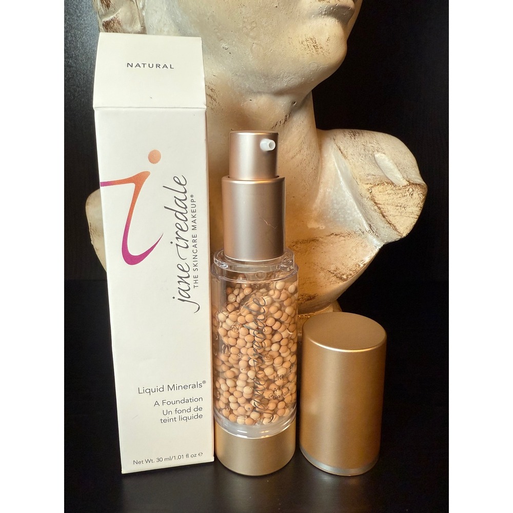 Jane Iredale Liquid Minerals A Foundation Natural 30ml 1.01 fl oz New‎ in Box